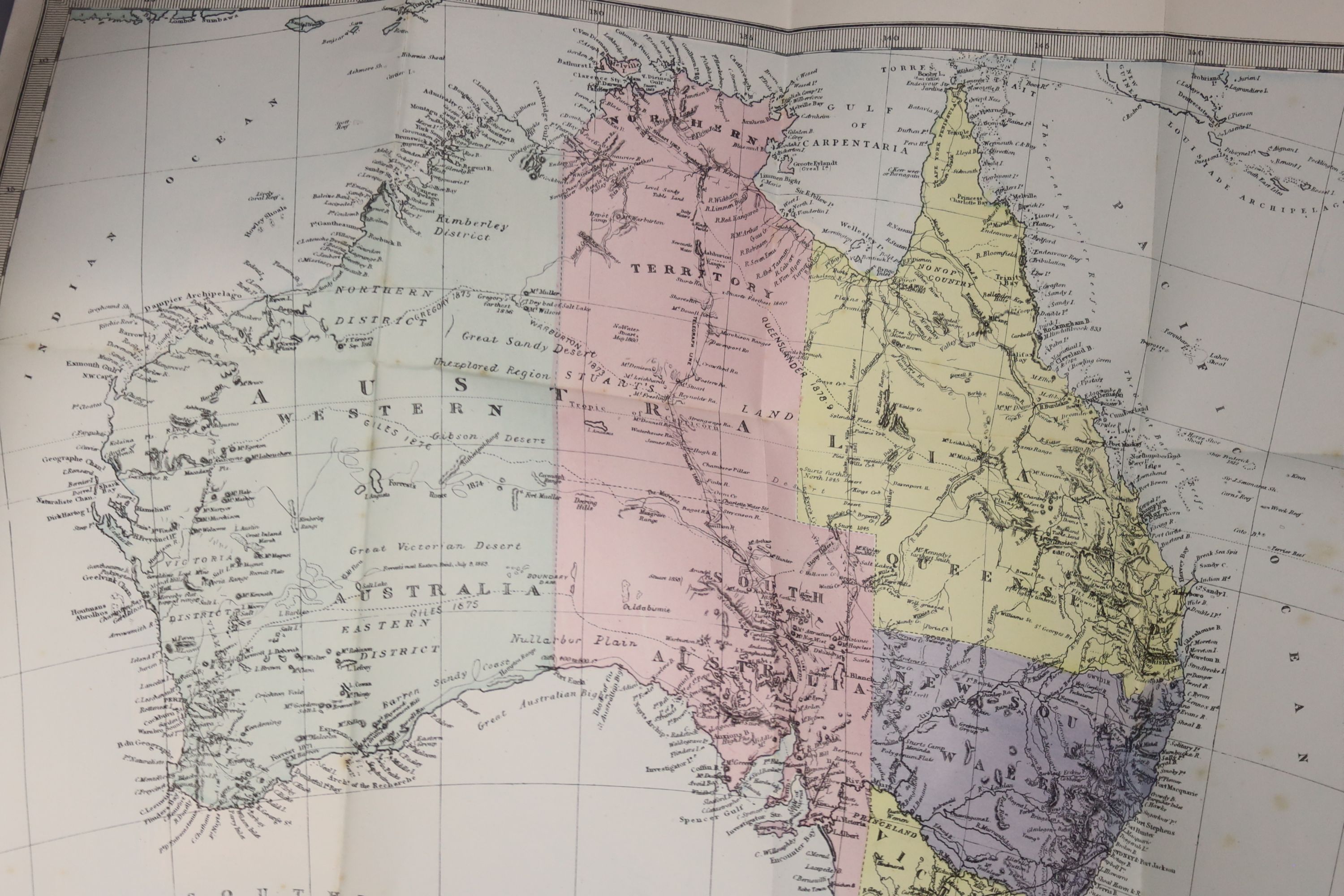 Beeton’s Illustrated Encyclopaedia of Universal Information …, 6 vols, new edition, corrected and revised (etc.), numerous plats and coloured folded maps; gilt decorated and blind pictorial cloth, thick plates roy. 8vo.,